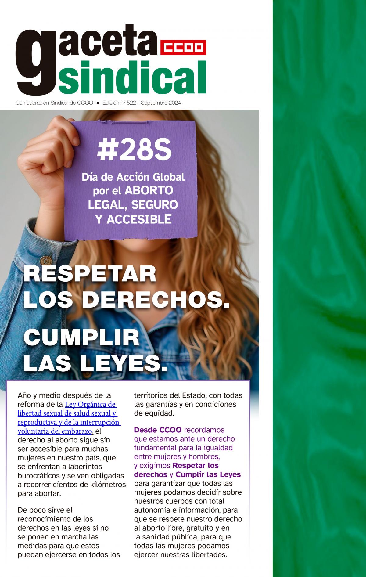 Portada GS derecho aborto 2024