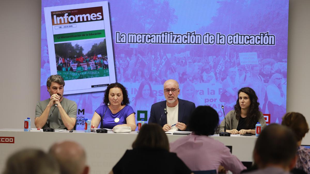 Presentación del informe ‘La mercantilización de la educación’