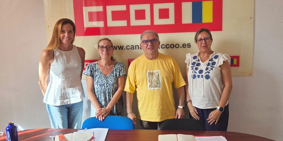Reunión de CCOO Cabarias con EDUCAM