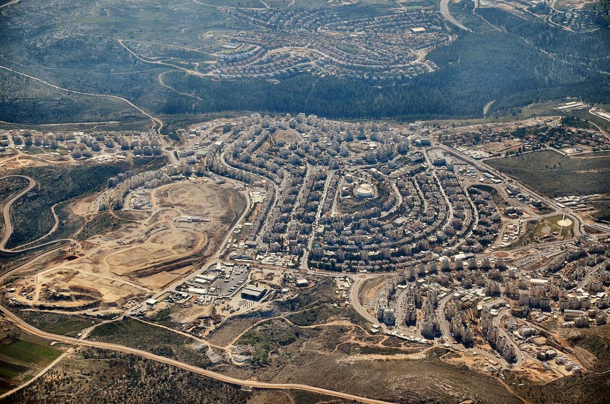 Asentamiento israelí de Modi'in Illit. Foto: Dvirraz - Trabajo propio [CC BY-SA 3.0, https://commons.wikimedia.org/w/index.php?curid=31094835]