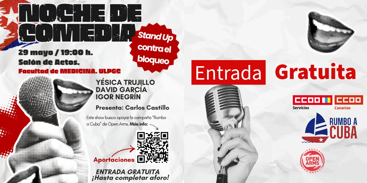 Stand up Comedy Gran Canaria. Campaña solidaria Rumbo a Cuba