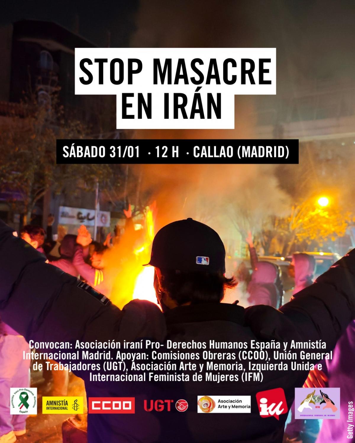 La población iraní ha salido a las calles de más de 200 ciudades del país, protagonizando huelgas y manifestaciones en protesta contra la totalidad del régimen de la República Islámica de Irán.