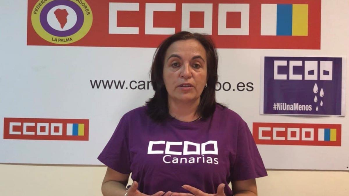 Paqui Fernandez. Secretaria de Accion Sindical. FTP La Palma CCOO Canarias