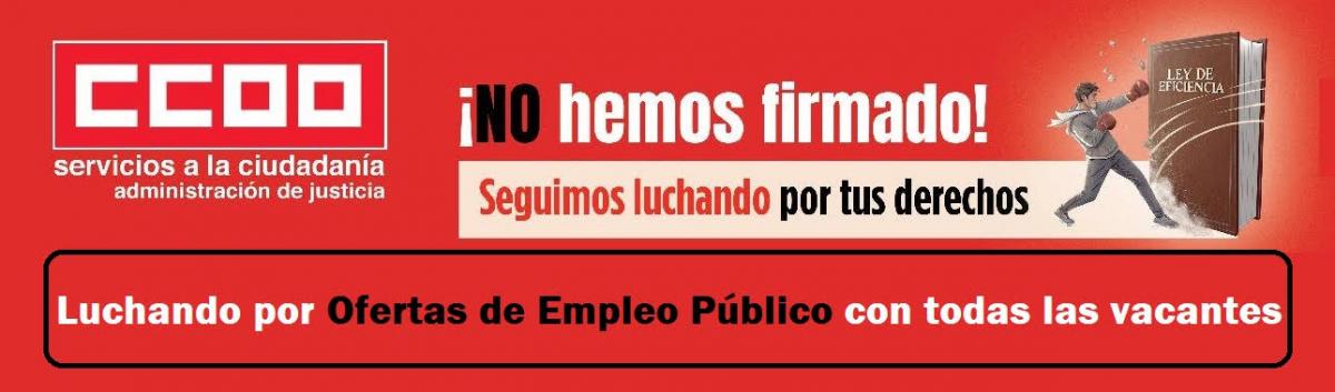 Luchando por ofertas de empleo público con todas las vacantes