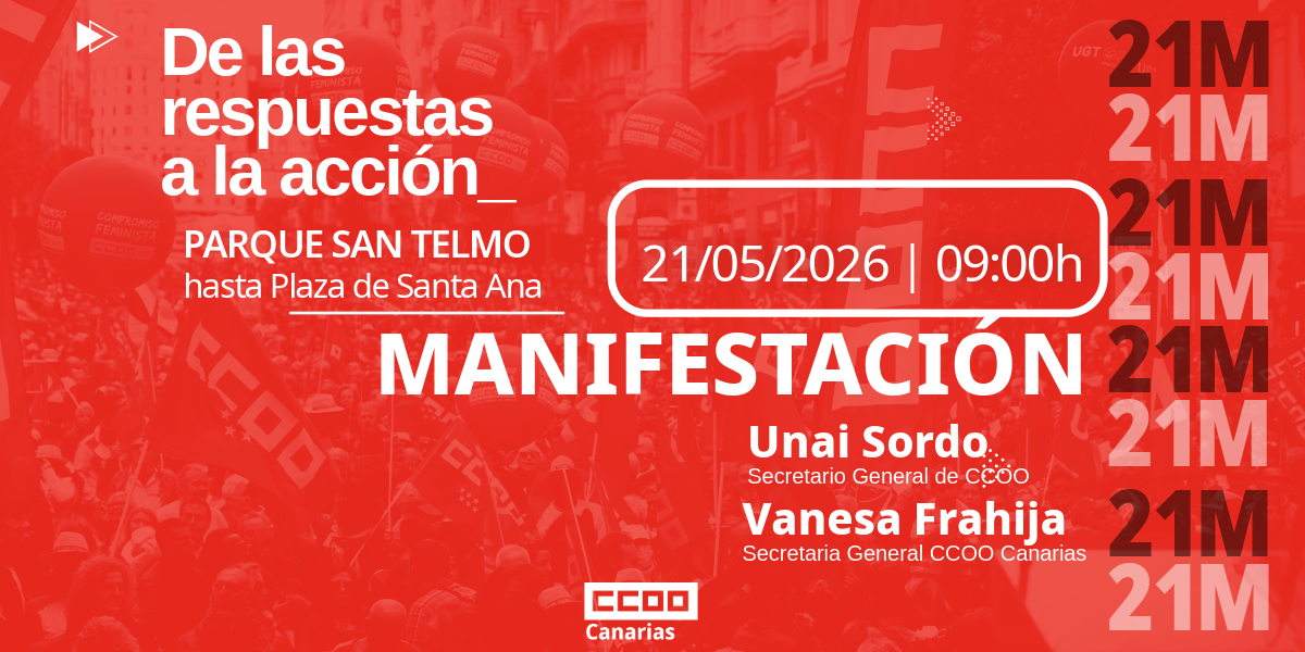Manifestacion en Gran Canaria el 21 de mayo