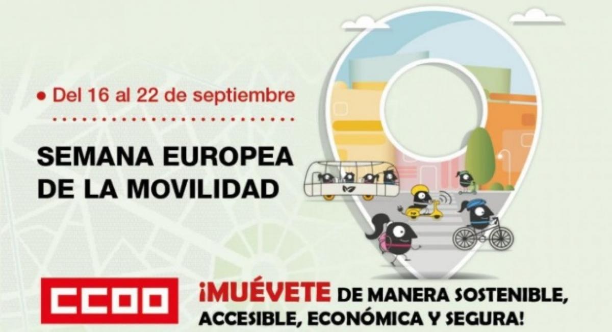 Cartel semana europea de movilidad