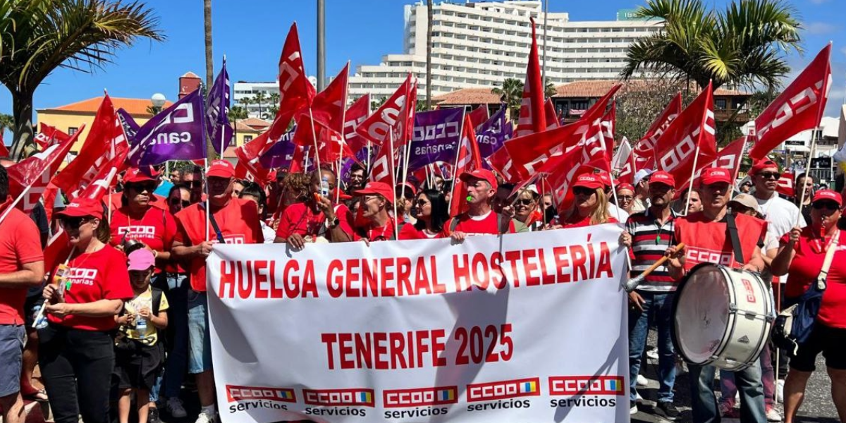 Huelga Hostelería provincia de Santa Cruz de Tenerife 2025