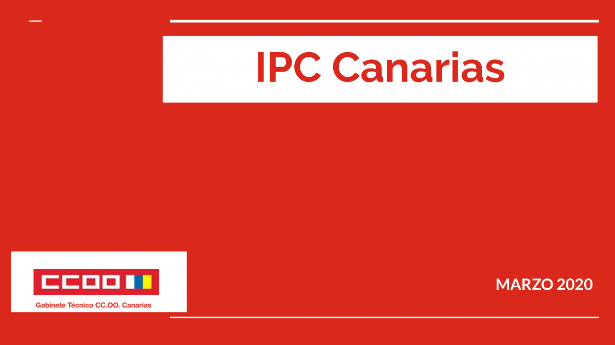 Informe IPC Canarias. Marzo 2020