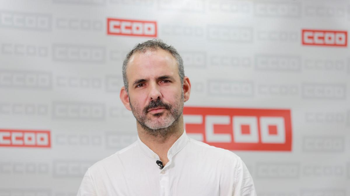 Carlos Gutiérrez, secretario confederal de Estudios y Discurso de CCOO.