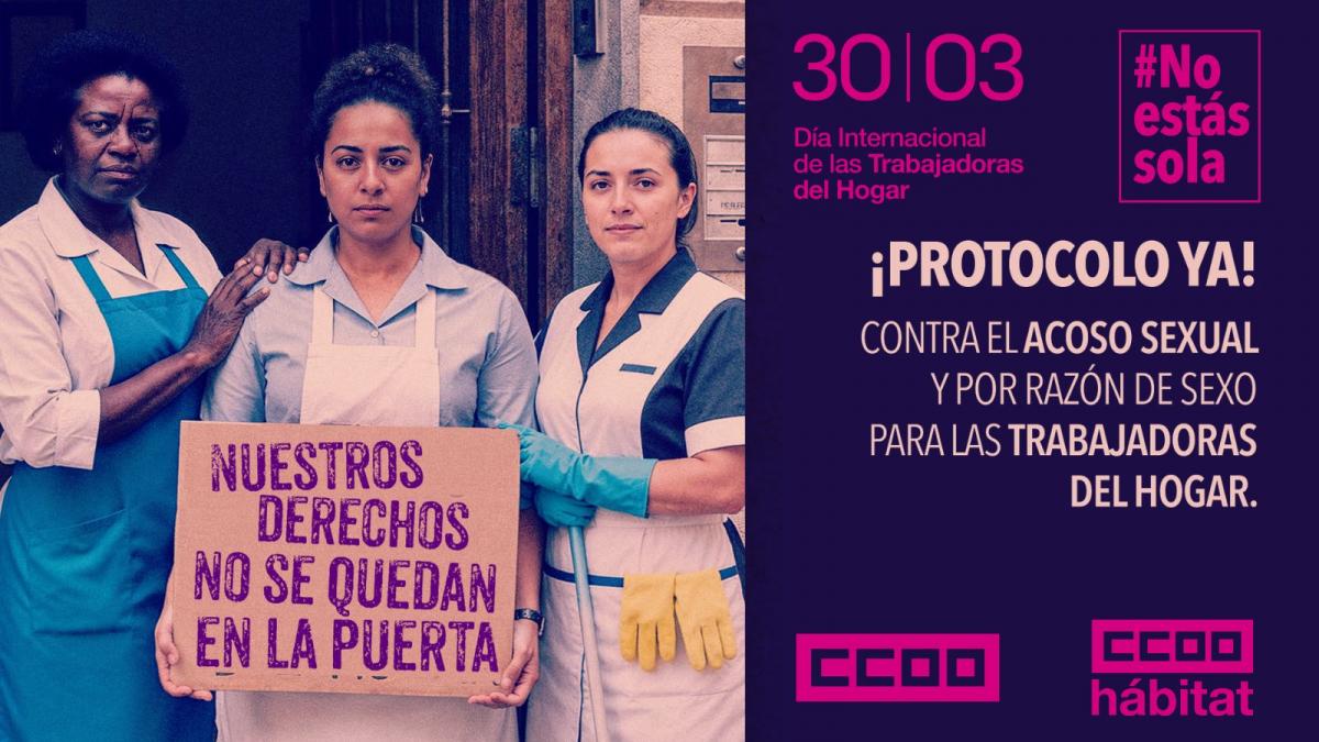 CCOO y CCOO del Hábitat reivindican que las trabajadoras del hogar son indispensables para la sociedad