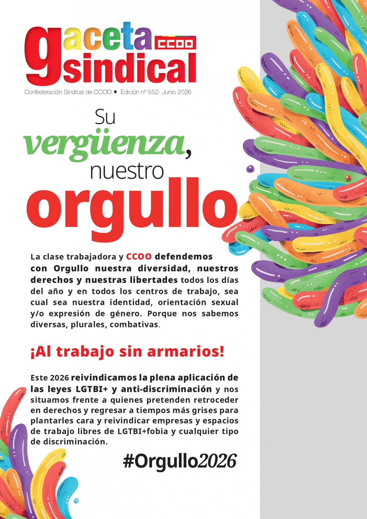 Gaceta sindical 'Su vergüenza, nuestro orgullo'