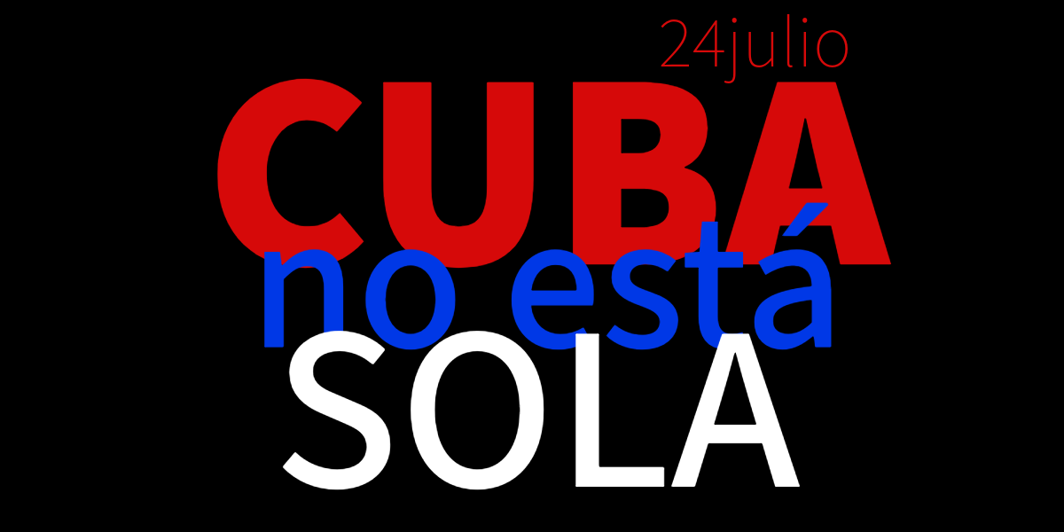 manifestacion por Cuba
