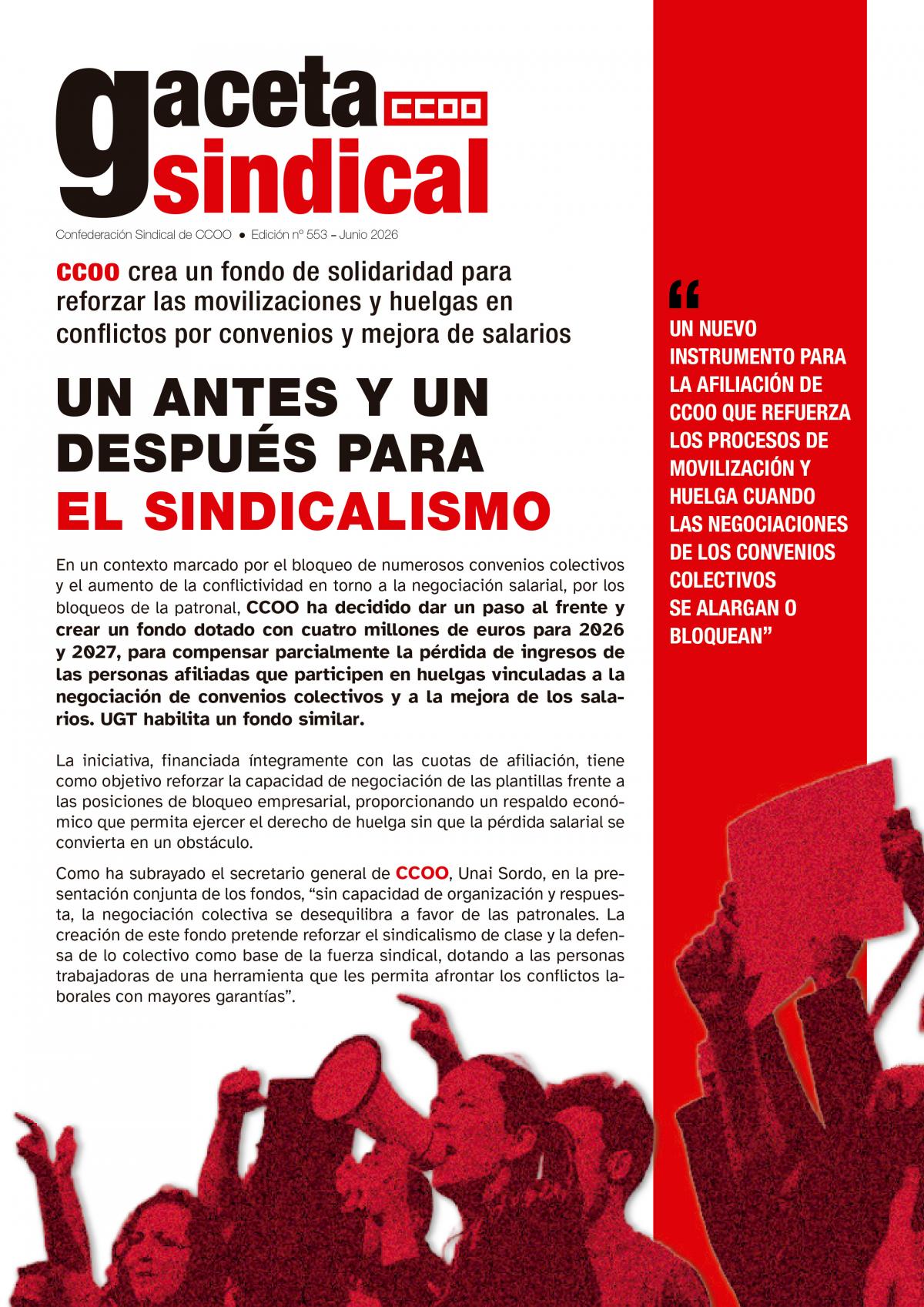 Portada Gaceta Sindical 553