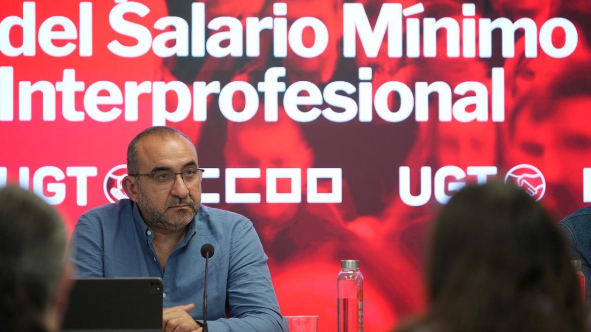Javier Pacheco, en la rueda de prensa celebrada esta mañana