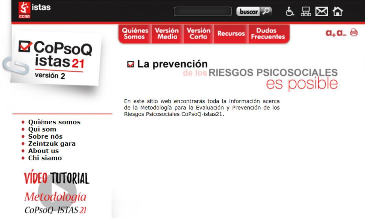 Pagina metodo Istas