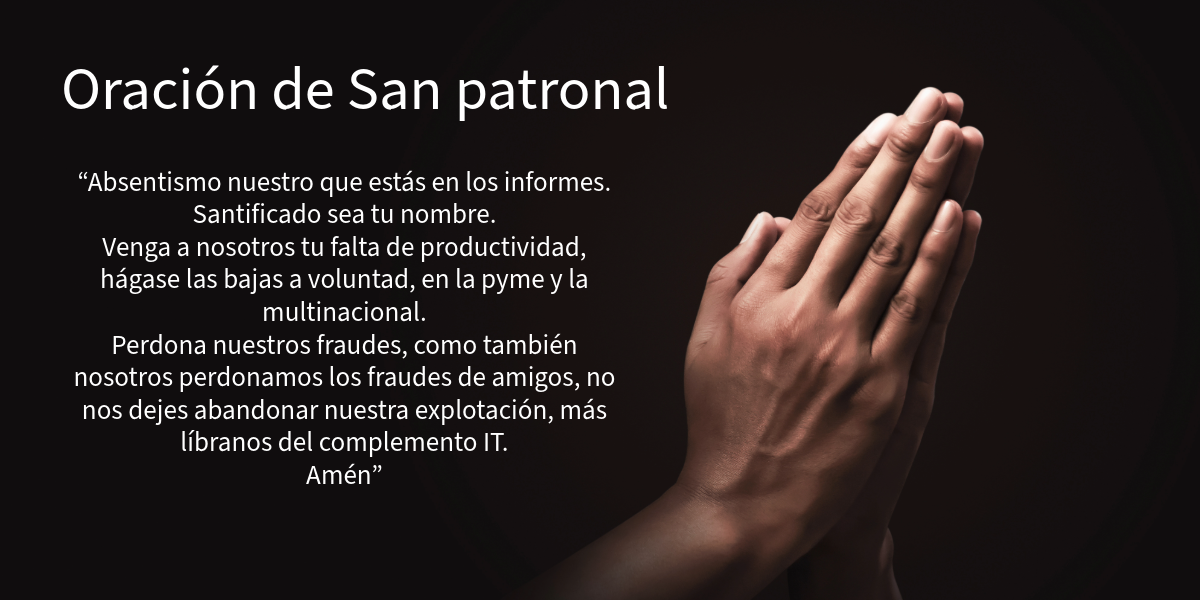 Nota de prensa de Servicios a la patronal por el absentismo